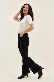 Petite Length Tummy Control Bootcut- Jet Black
