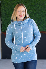 WAREHOUSE Ashley Hoodie - Teal Ribbons