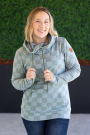 WAREHOUSE Ashley Hoodie - Olive Checkers