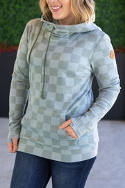 WAREHOUSE Ashley Hoodie - Olive Checkers