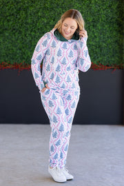 WAREHOUSE Hailey Pullover Hoodie - Candy Cane Lane