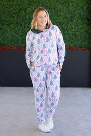 WAREHOUSE Hailey Pullover Hoodie - Candy Cane Lane