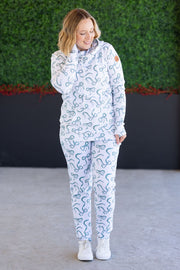 WAREHOUSE Ashley Hoodie - Green Ribbons