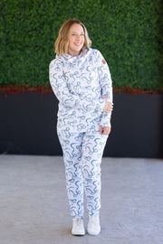 WAREHOUSE Ashley Hoodie - Green Ribbons