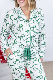 IN STOCK Ribbon Pajama Set - Green
