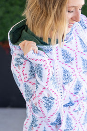 WAREHOUSE Hailey Pullover Hoodie - Candy Cane Lane