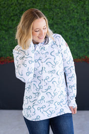 WAREHOUSE Ashley Hoodie - Green Ribbons