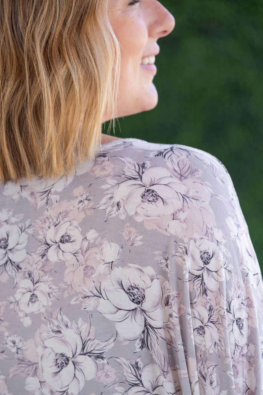WAREHOUSE Darcy Dolman - Vintage Grey Floral