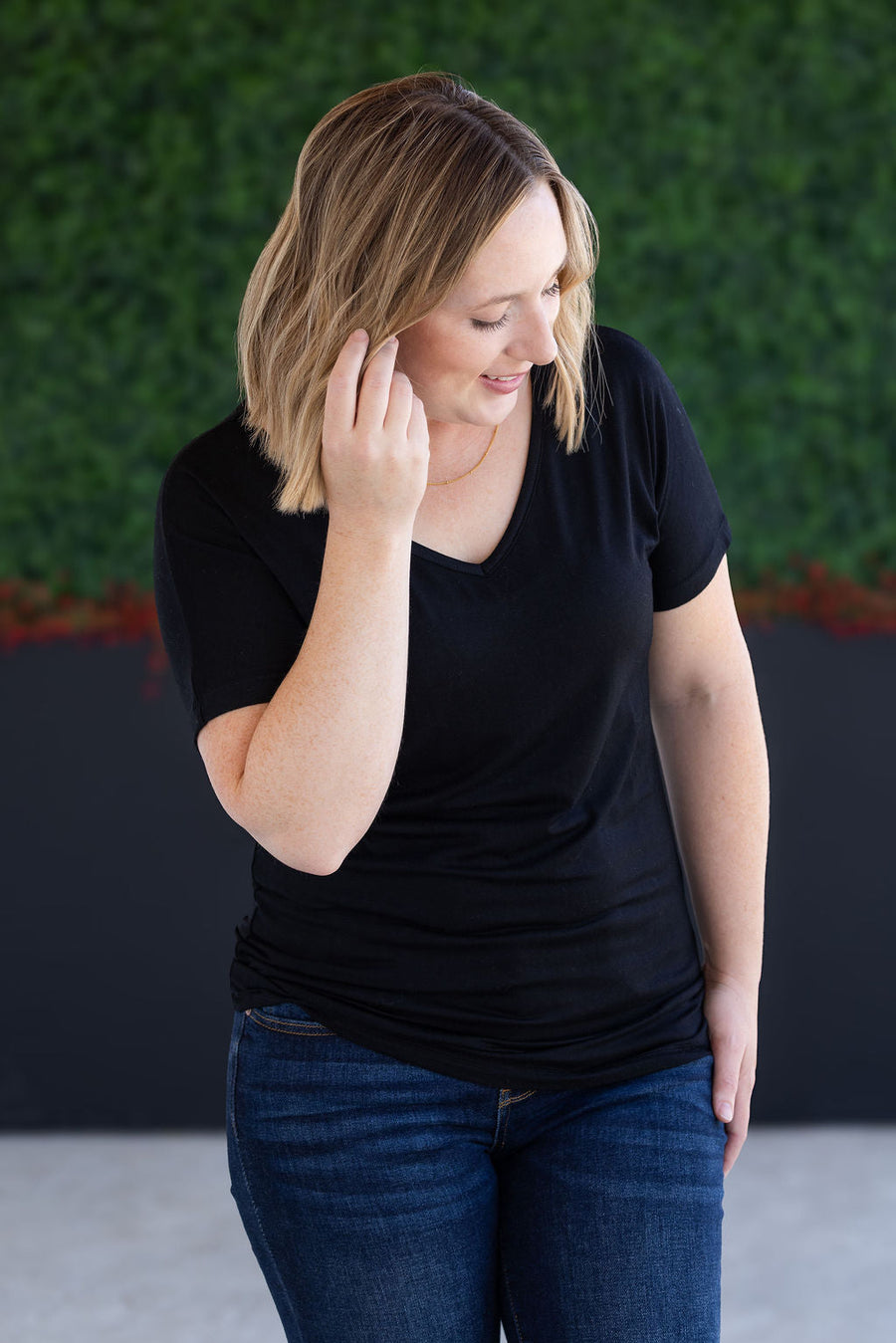 WAREHOUSE Chloe Cozy Tee - Black