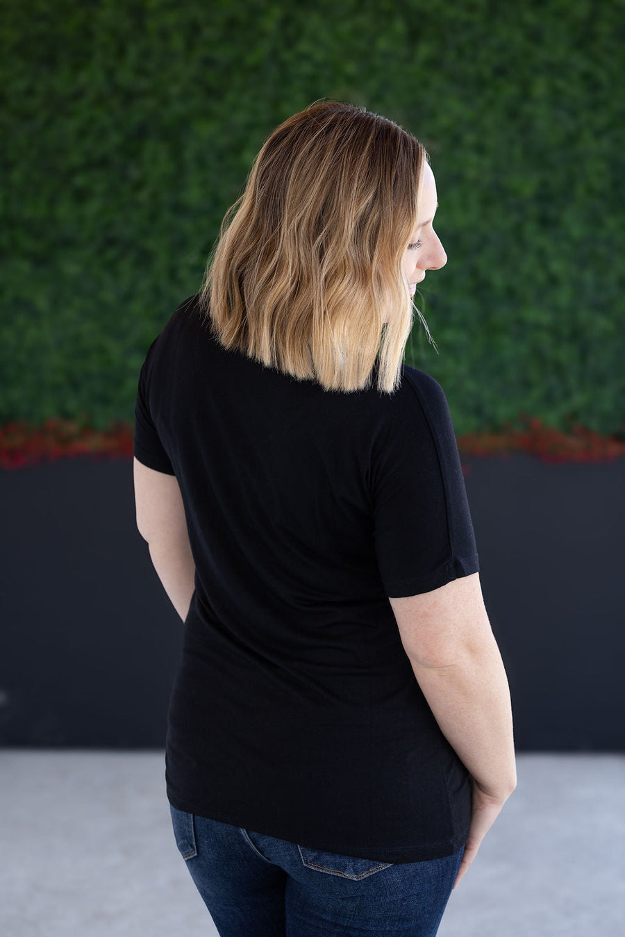 WAREHOUSE Chloe Cozy Tee - Black