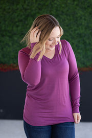 WAREHOUSE Larissa Long Sleeve - Mulberry