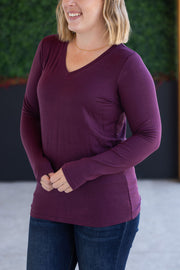 WAREHOUSE Larissa Long Sleeve - Plum