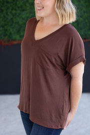 WAREHOUSE Sierra Pocket Top - Brown