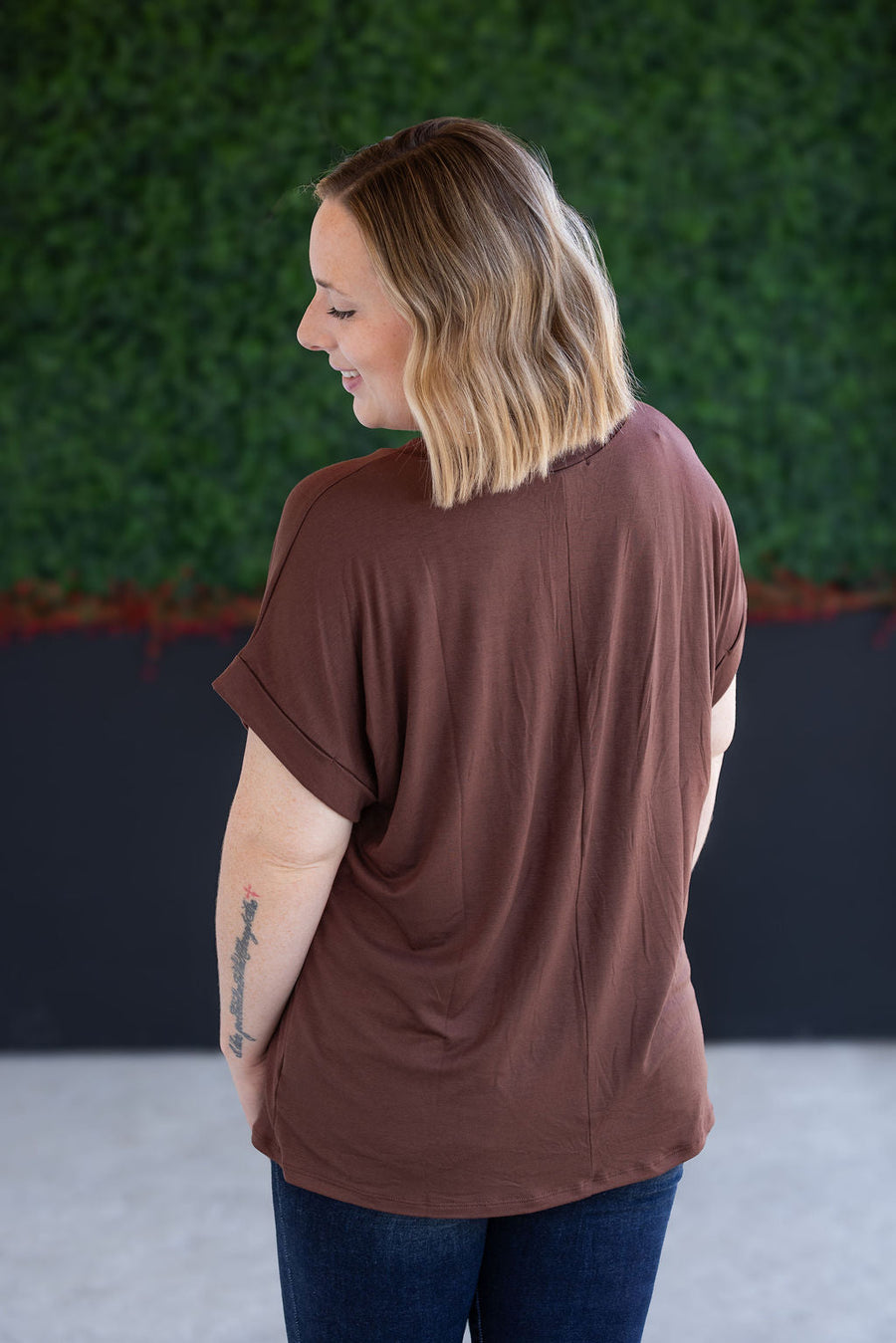 WAREHOUSE Sierra Pocket Top - Brown