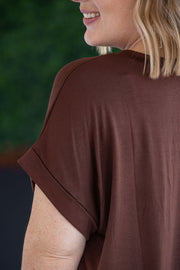 WAREHOUSE Sierra Pocket Top - Brown