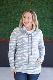 WAREHOUSE Soft Funnel Neck - Camo