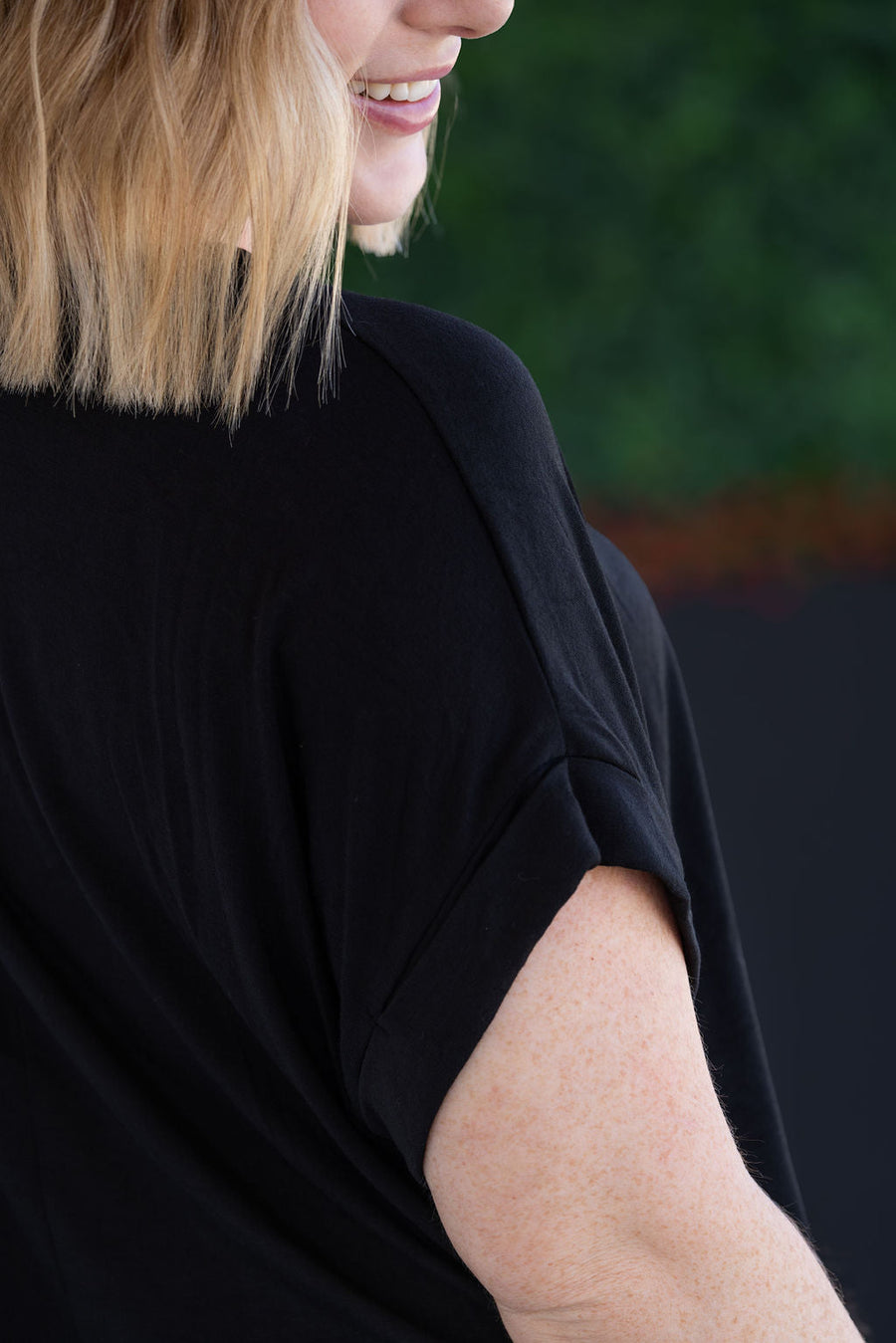 WAREHOUSE Sierra Pocket Top - Black