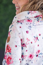 WAREHOUSE Soft Funnel Neck - Pink Bloom