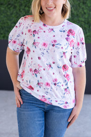 WAREHOUSE Katie Cozy Top - Pink Bloom