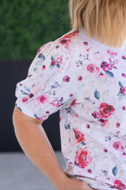 WAREHOUSE Katie Cozy Top - Pink Bloom