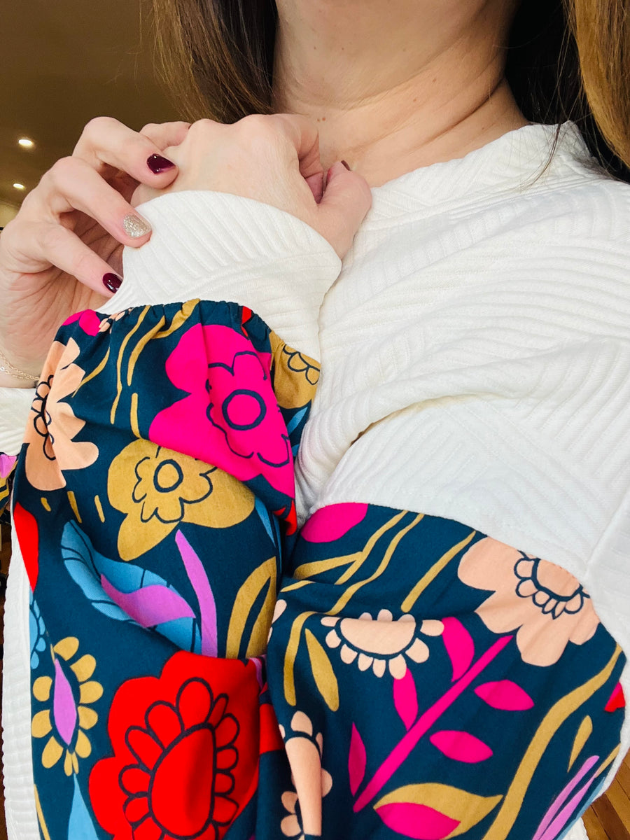 Floral Edges Long Sleeve