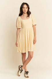 Eyelet Babydoll- Butter Yellow