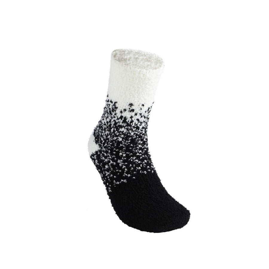 Black & White Fuzzy Socks- 3 Pair Set