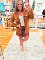 Brown Textured Shacket