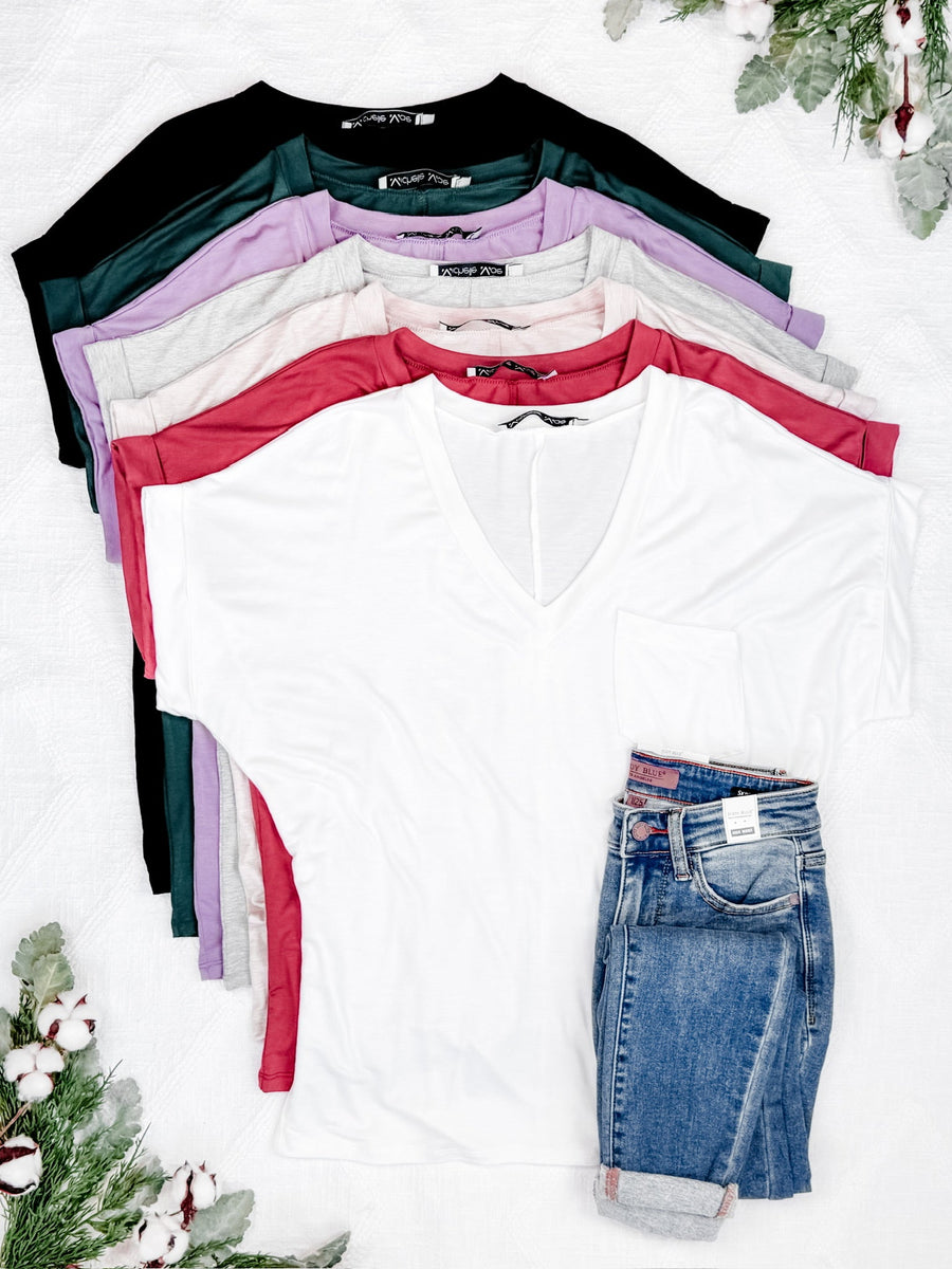 WAREHOUSE Sierra Pocket Top - Dusty Purple