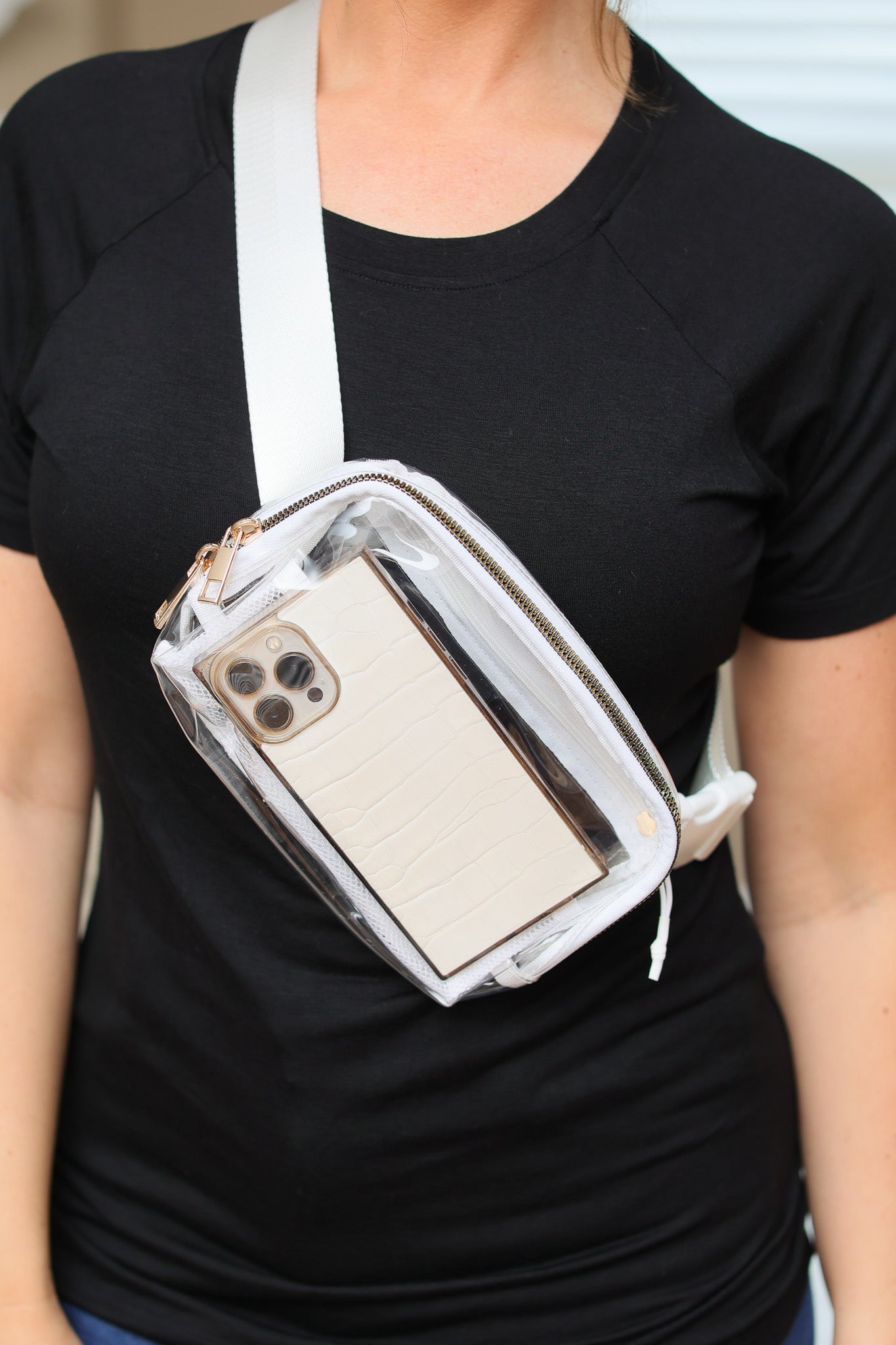 WAREHOUSE Clear Bag - White | Women's Crossbody Bag