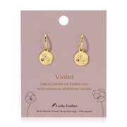 Birth Month Flower Earrings
