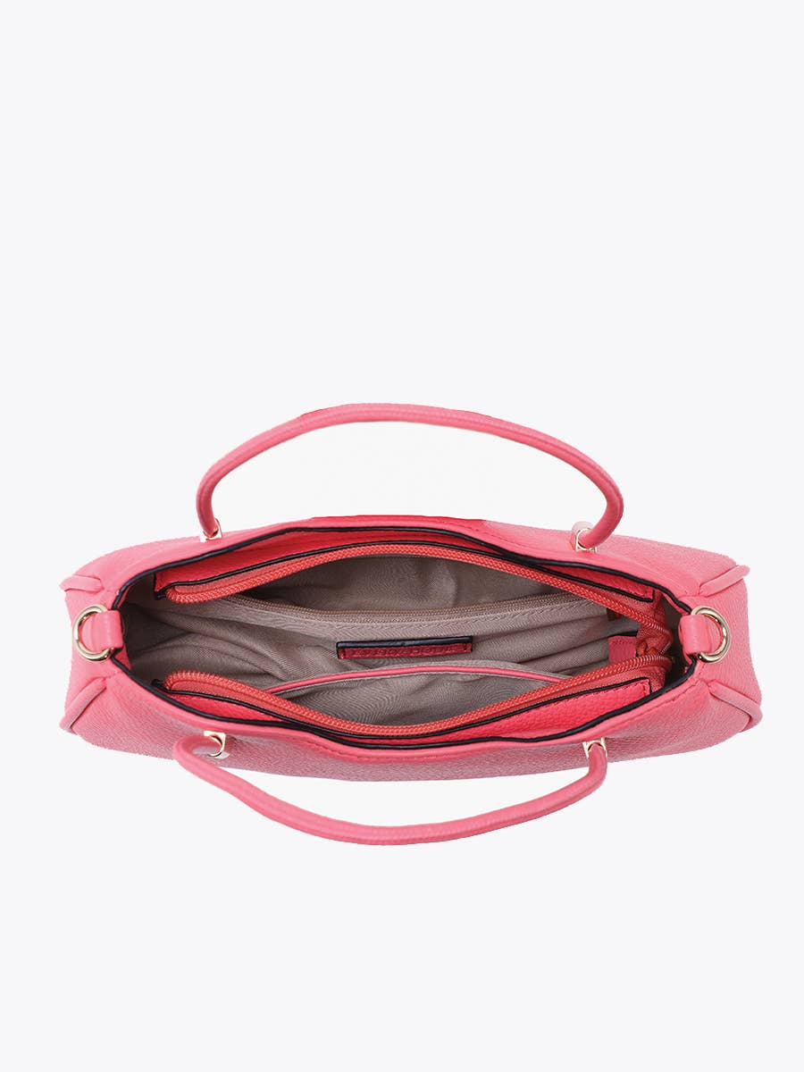 Ursala Shaped Satchel w/ Metal Accents