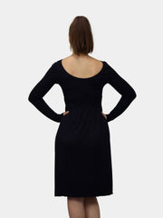 Knee Length Long Sleeve Dress