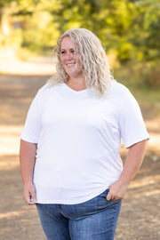 WAREHOUSE Sophie Pocket Tee - White | Women's Short Sleeve