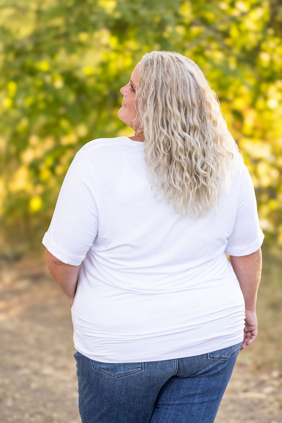 WAREHOUSE Sophie Pocket Tee - White | Women's Short Sleeve