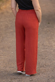 WAREHOUSE Presley Palazzo Pants - Brick