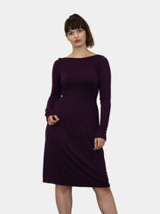 Knee Length Long Sleeve Dress