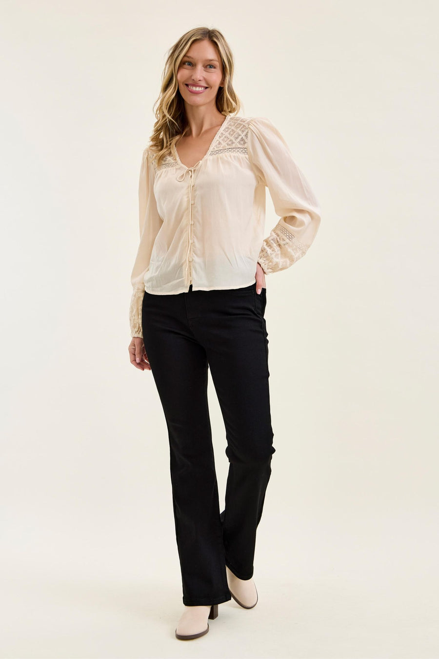 Tummy Control Bootcut- Jet Black