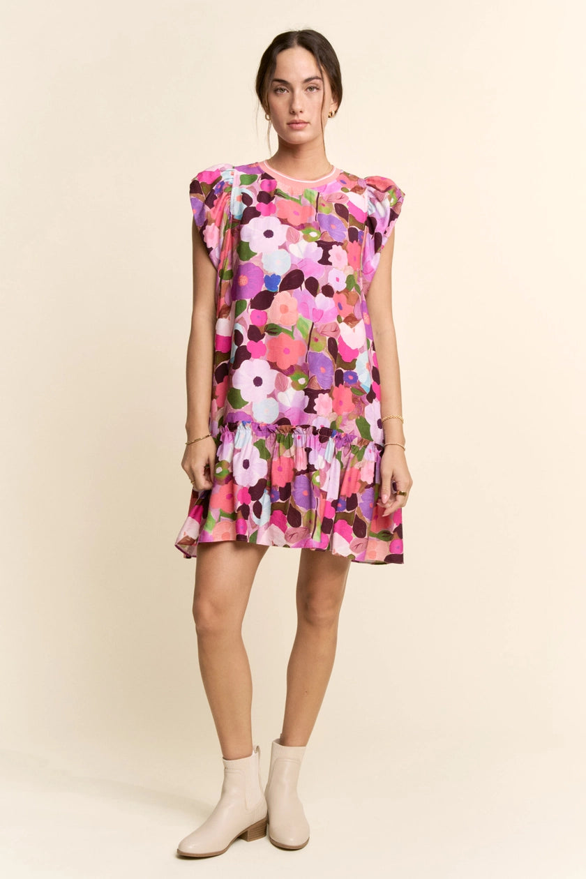 Groovy Babe Floral Dress