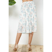 Textured Floral Skirt