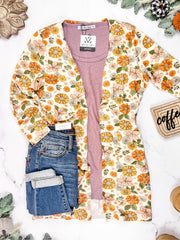 WAREHOUSE Classic Cardigan - Fall Boho Floral FINAL SALE
