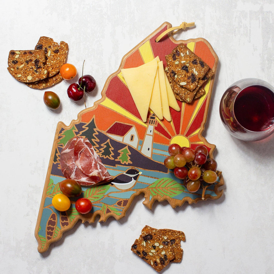 Maine Cutting Board with Artwork by Summer Stokes