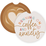 Coffee Anxiety Latte - Car Coasters