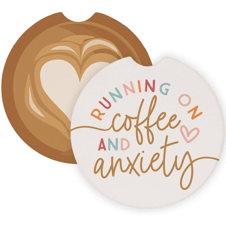 Coffee Anxiety Latte - Car Coasters