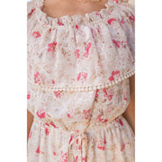 Off the Shoulder Floral- Blush