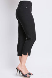 Hyperstretch Pull On Capri: Black