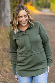 WAREHOUSE Mia Scuba Halfzip - Olive
