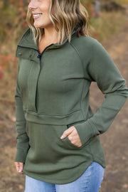 WAREHOUSE Mia Scuba Halfzip - Olive