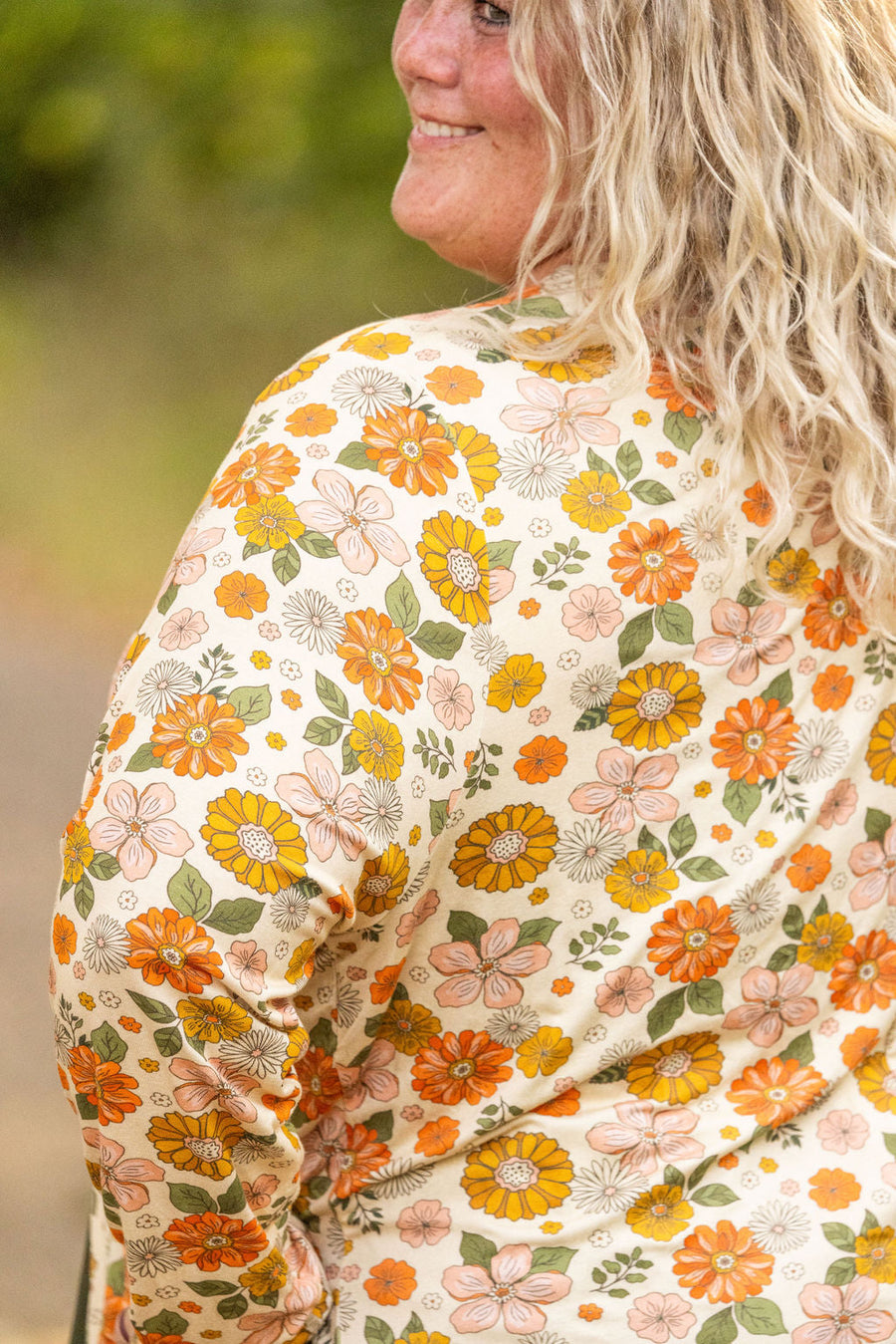 WAREHOUSE Classic Cardigan - Fall Boho Floral FINAL SALE