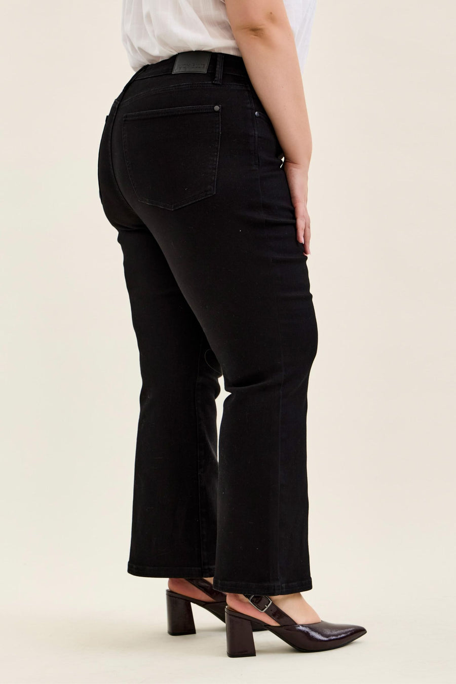 Petite Length Tummy Control Bootcut- Jet Black